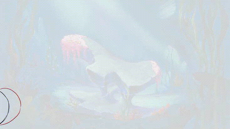 Animation Exercice with Ariel from the Little Mermaid made on TV PAINT